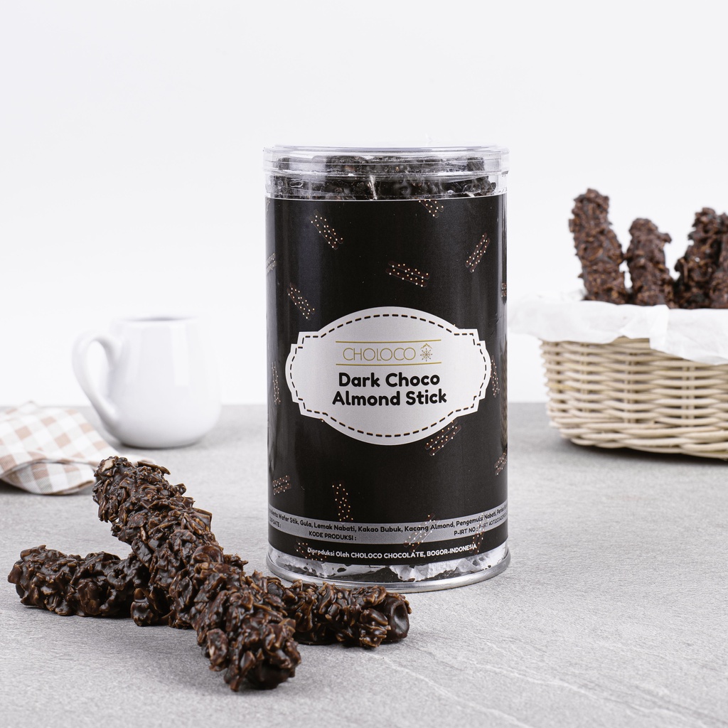 Dark Choco Almond Stick | Stick Lapis Coklat Almond