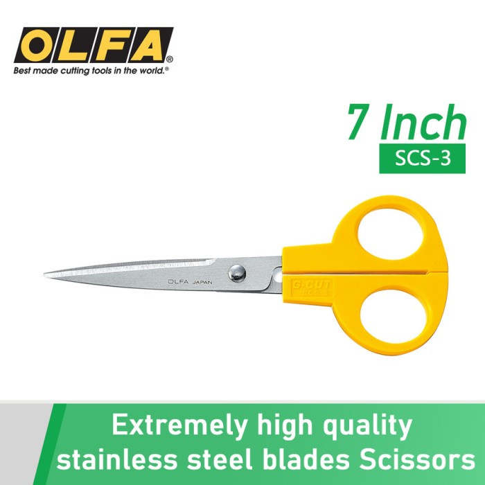 

Scissor Gunting Scs-3 (2.5 Inch) Olfa Stainless Steel Blade Japan