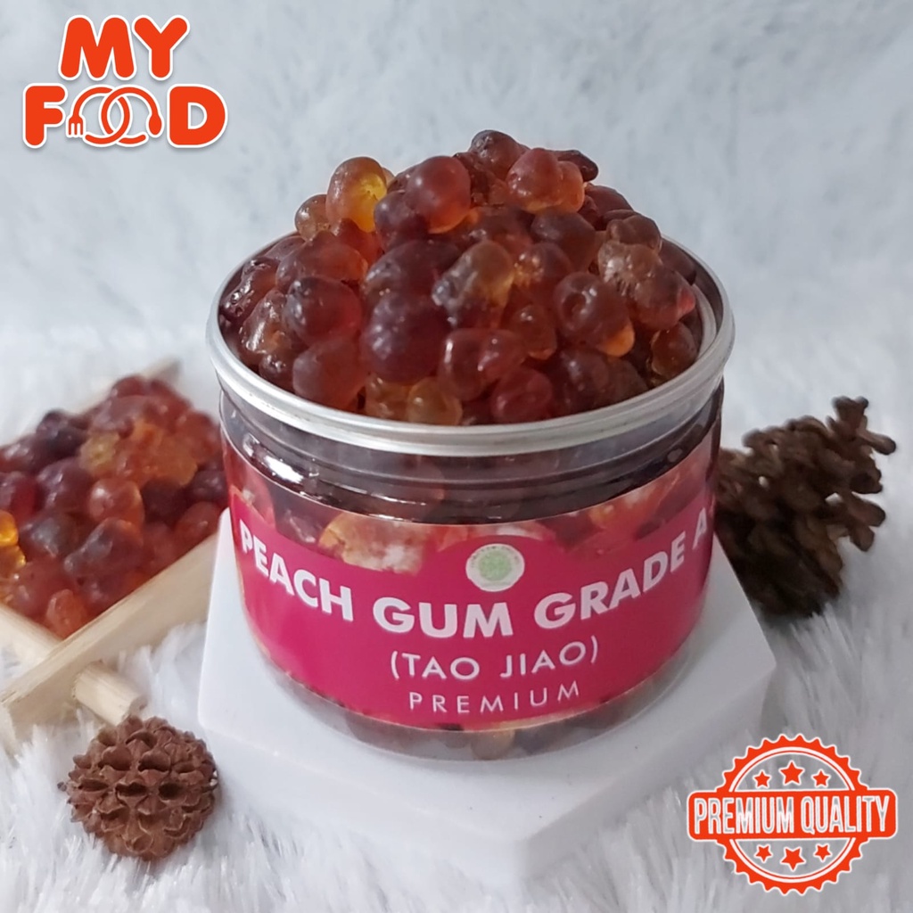 

[Myfoodofficial] - Can Peach Gum Grade A+ Tao Jiao Getah Persik Kualitas Premium