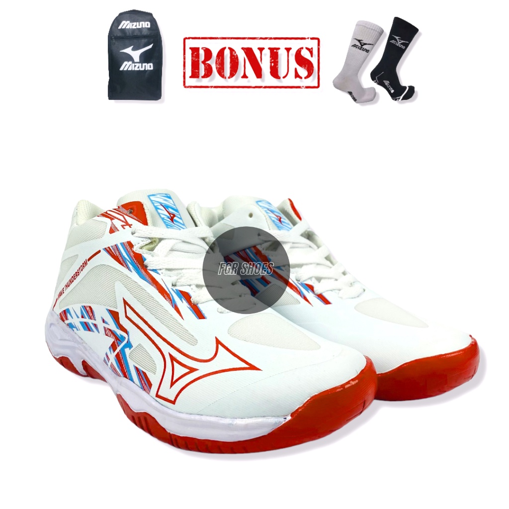 Sepatu Pria Volly Mizuno Wave Thunderstorm/ Sepatu Voli Thunderstorm Mizuno Pria/ Sepatu Voly Mizuno