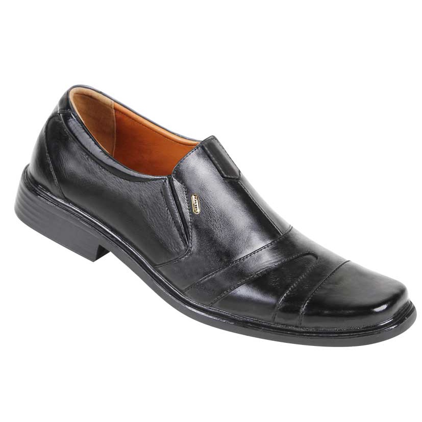Zeintin - Sepatu Pantofel Hitam Pria Formal Kantor Leather Swedian Premium Original Zeintin ZX