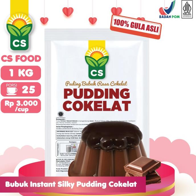 

Bubuk Instan Silky Puding Coklat 1kg Pudding Lembut Pudot CS FOOD