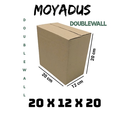 

kardus/karton/box uk.20x12x20 cm untuk packing, DOUBLEWALL