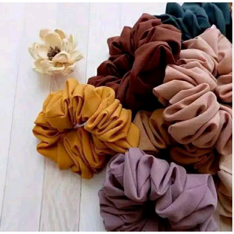 SCRUNCHIE || Ikat Rambut Warna Random