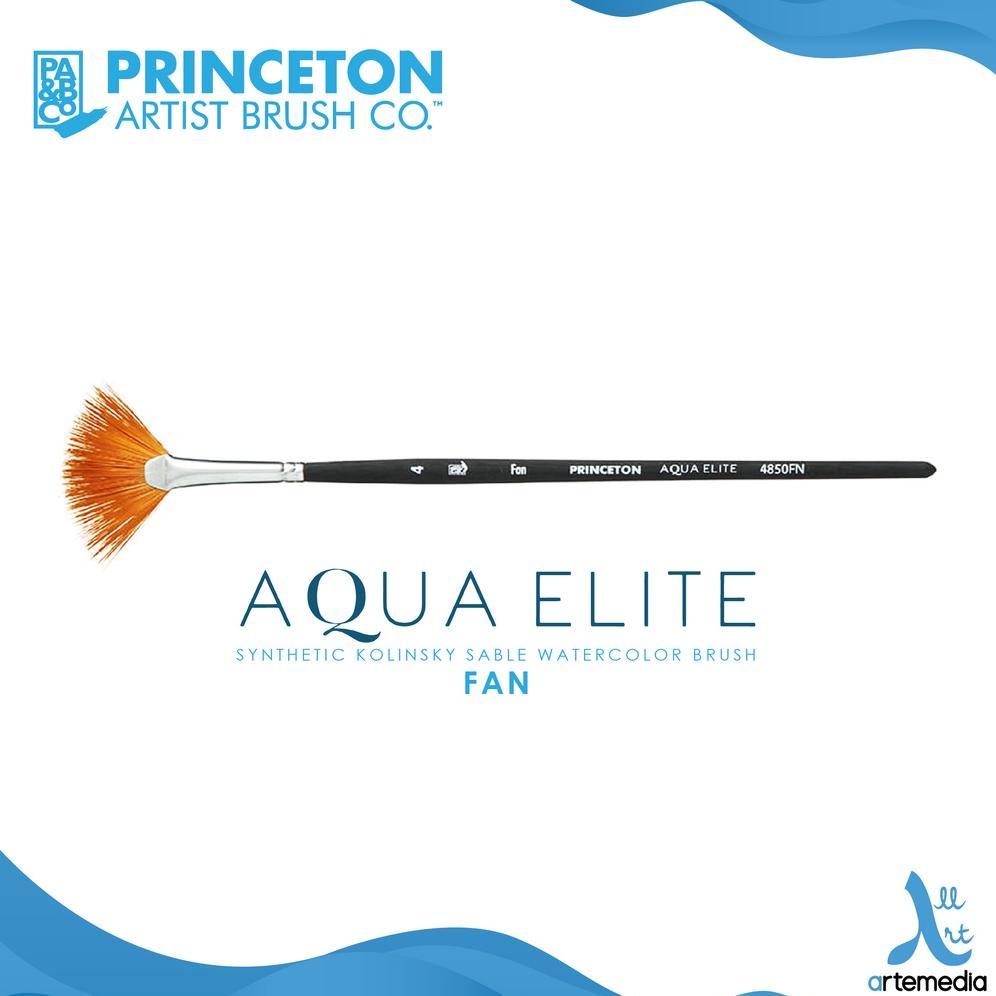 

Kuas Lukis Princeton Aqua Elite 4850FN Fan Synthetic Kolinsky Watercolor Brush Short Handle