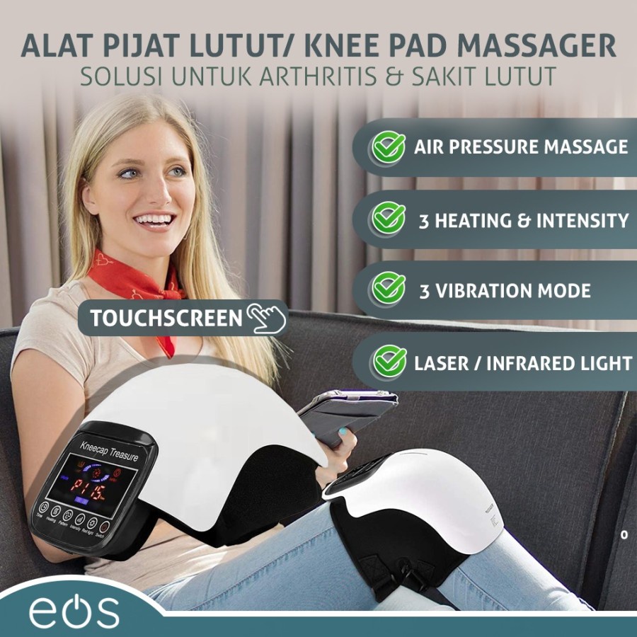 Alat pijat lutut kneepad massanger pijat vibration infrared light
