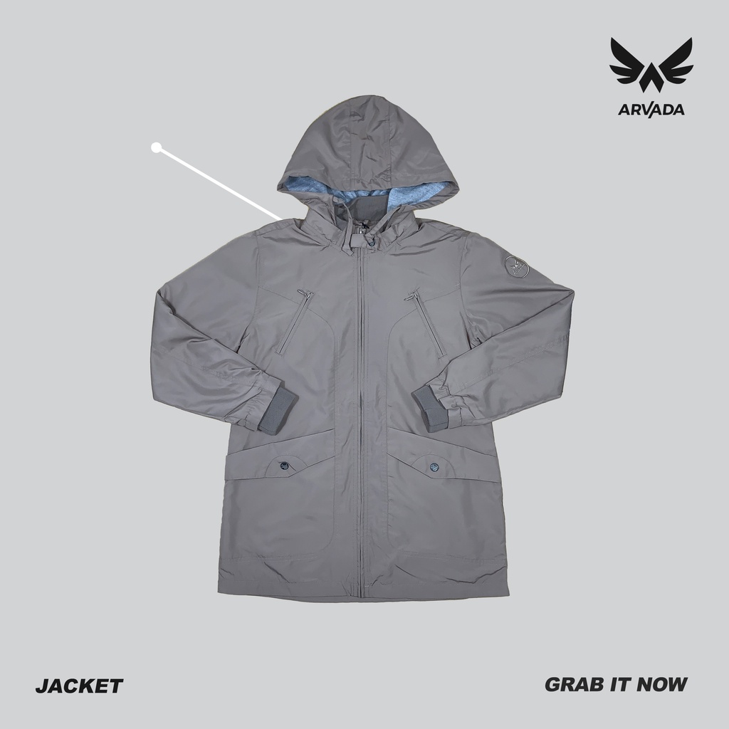 Arvada Parasit Zipper Hoodie Parka | Jaket Wanita Basic