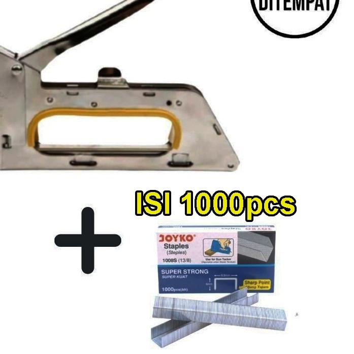 

➨ Paket Staples Tembak Gun Tacker + Isi atau Refil 13/8 Stapler Jok Staples | Stepler Tembak | Stepler Gun | Stapler Tembak | Stapler Gun ◙