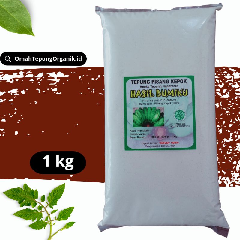 

Tepung Pisang Kepok Organik kemasan 1 KG/Banana powder Organic 1 KG/TEPUNG MPASI Pisang Kepok Organik/Pisang Kepok/bubuk Pisang kepok kemasan 1 KG/Pisang kepok bubuk kemasan 1 KG/Banana Flour