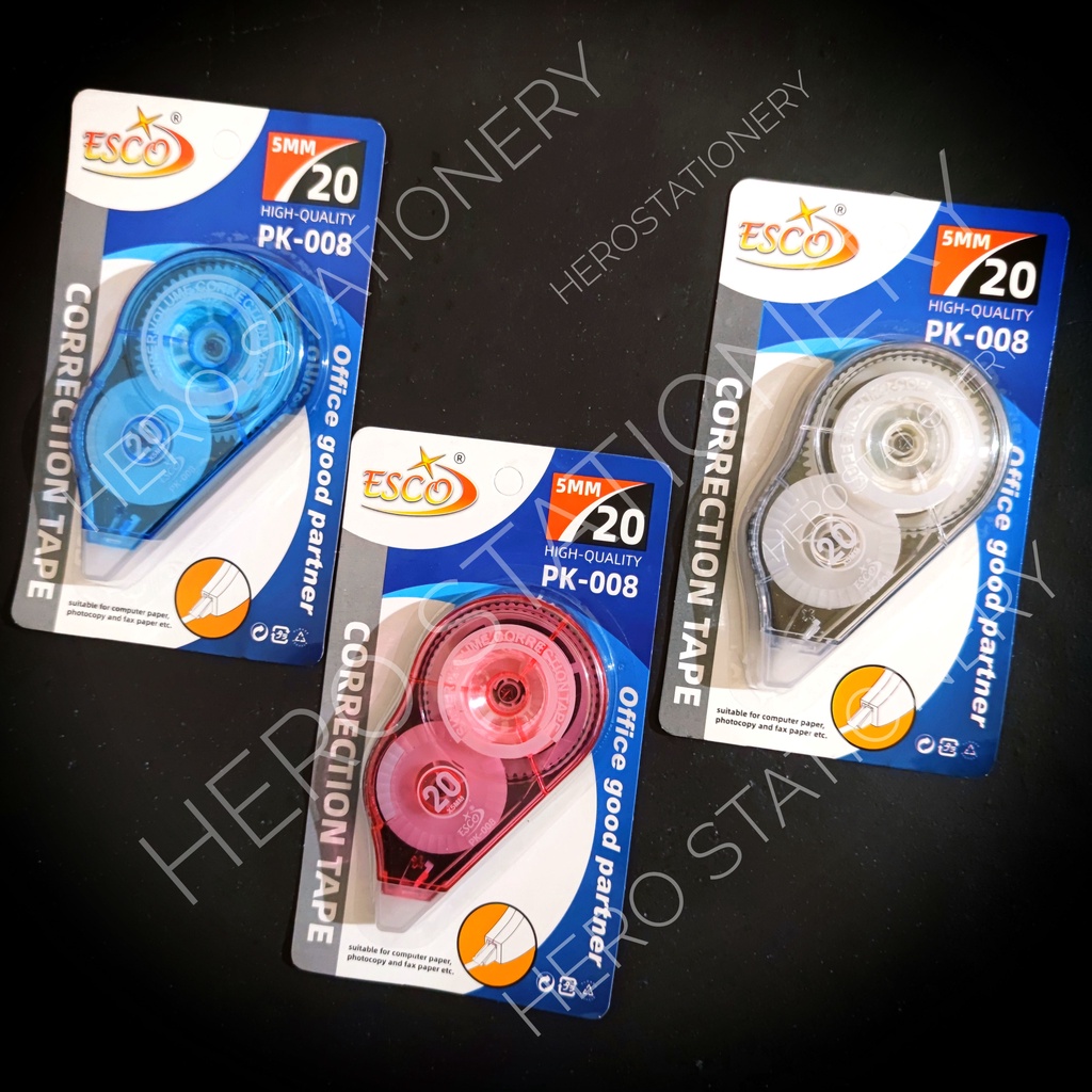 

Esco correction tape trondol pita koreksi 20 m PK-008