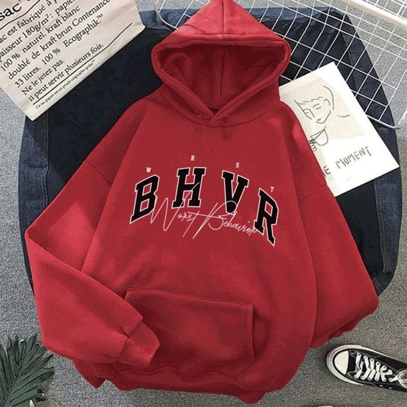 Parisdivarious Sweater Hoodie Jemper Bhvr Bahan Fleece Size S - XXL (Pria &amp; Wanita)