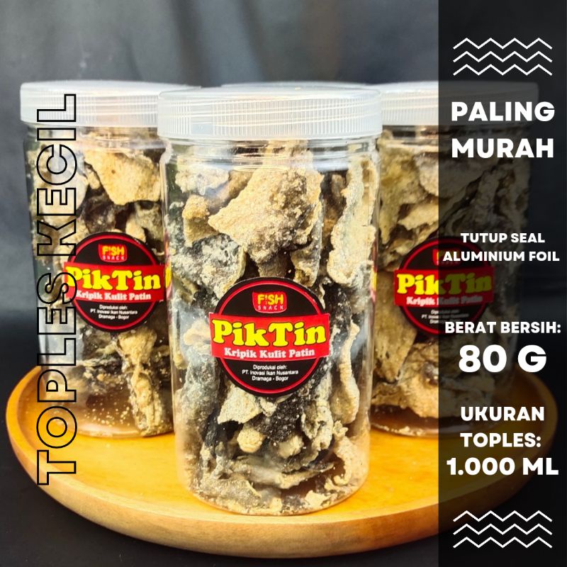 

RB22 Keripik kulit ikan patin Fish Skin kemasan toples ekonomis