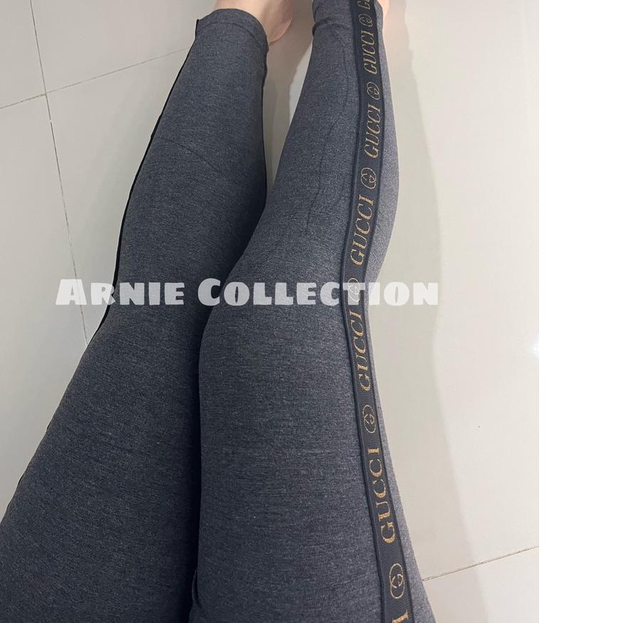LEGGING IMPORT LIS JAHIT GUCCI / LEGING HIGHWAIST WANITA / LEJING BRANDED STRIP