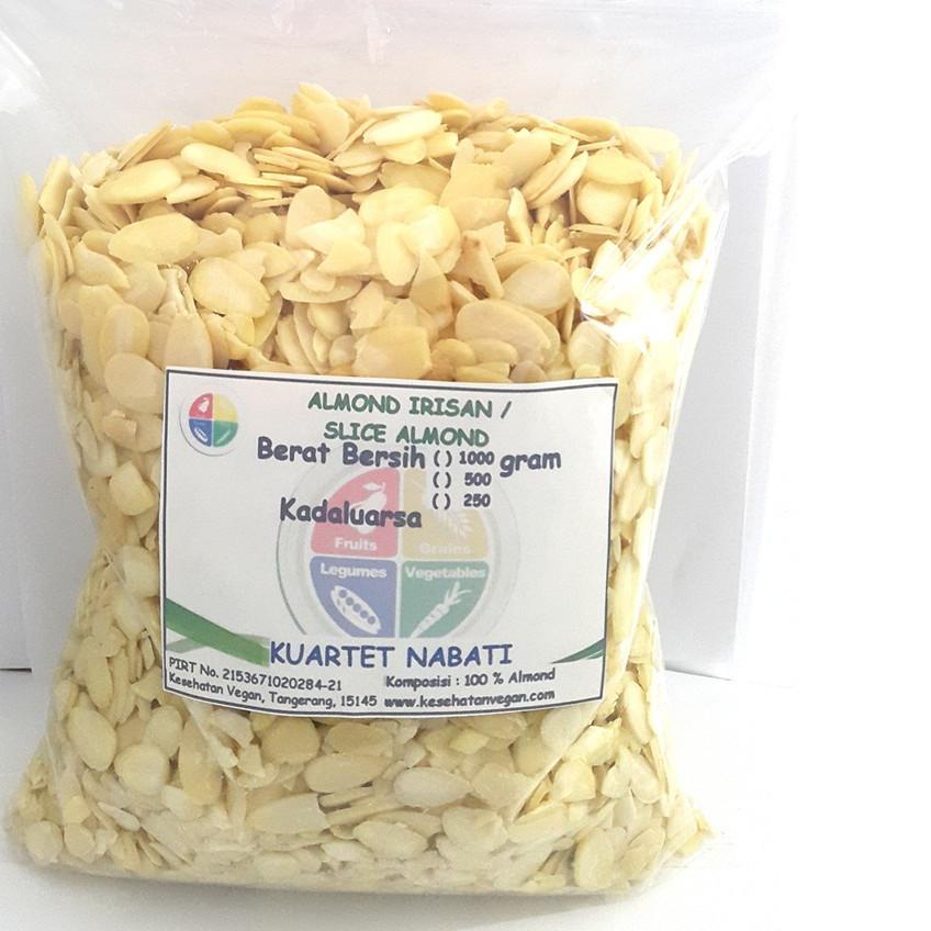 

☊ 500gr Almond Sliced / Almond Irisan Mentah/ Raw ✯