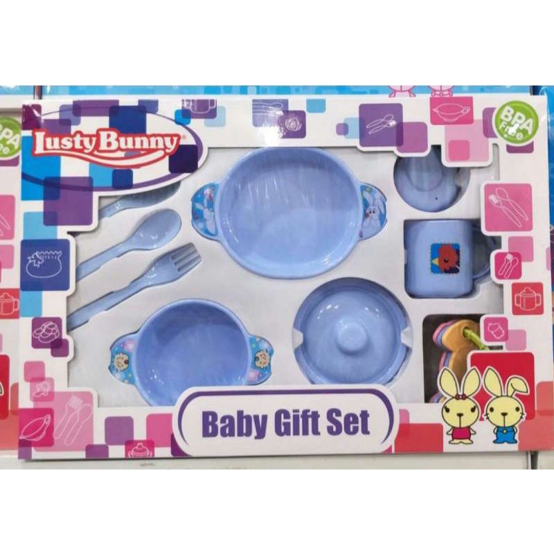 LustyBunny Feeding Set Peralatan Makan Bayi medium 5in1, Gift baby lb-1420 | l lb-1421 | lb- 1422 | 