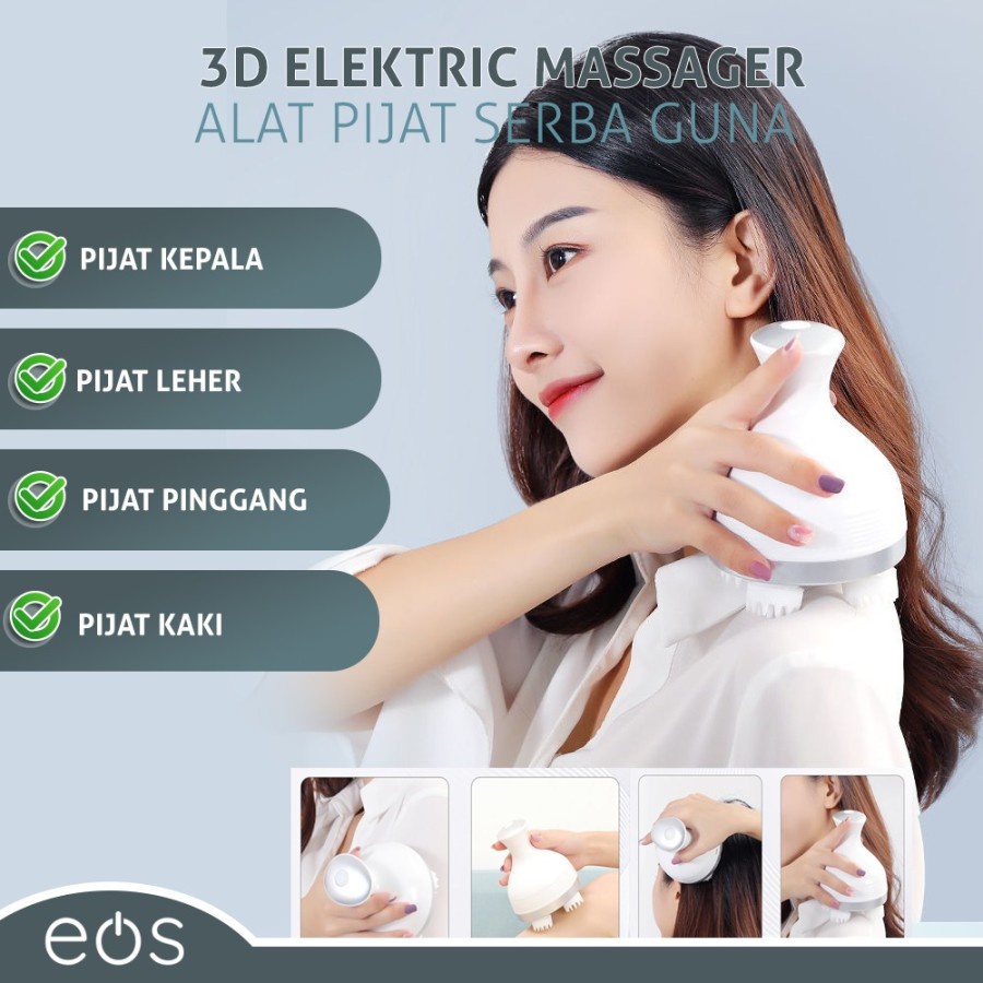 Multifunctional 3D Massager alat pijat terapi pinggang punggung