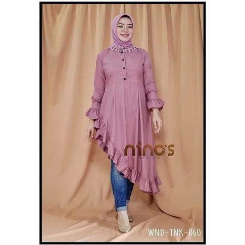 ninos tunik atasan wanita model terbaru
