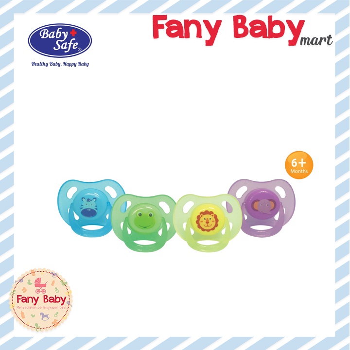 BABY SAFE NATURAL SHAPE PACIFIER WITH COVER M | PC04M