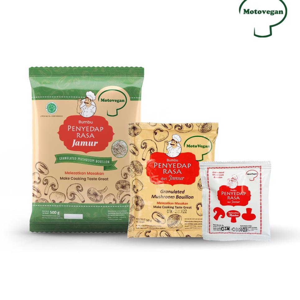 

✼ Motovegan Paket Hemat Kaldu r Non Msg 5Gr, 50Gr Dan 500Gr ✵