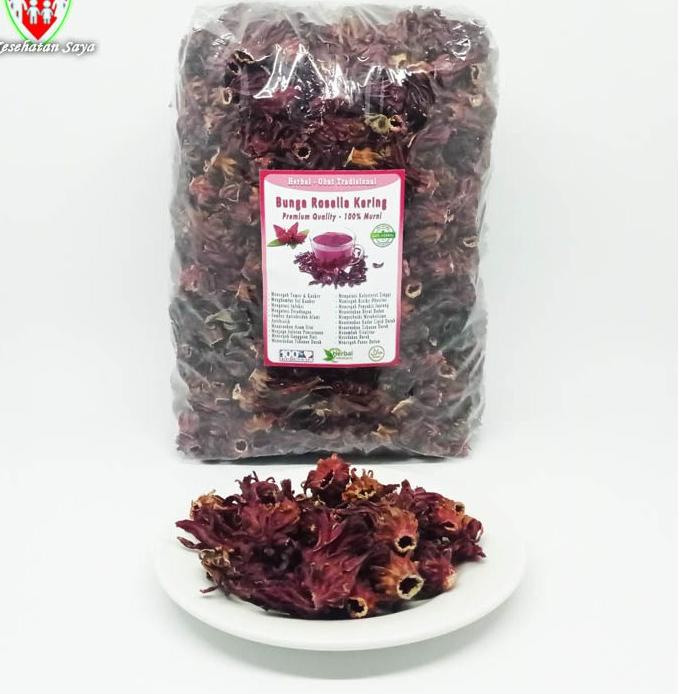 

✧ Bunga Rosella Merah Kering 500 gram / Teh Rosella ➳
