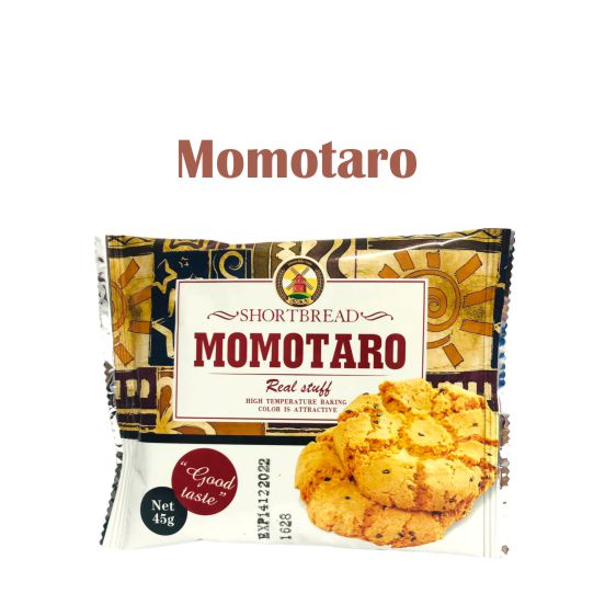 

MOMOTARO BISKUIT 45gr / COOKIES SHORT BEARD AOKA MOMOTARO