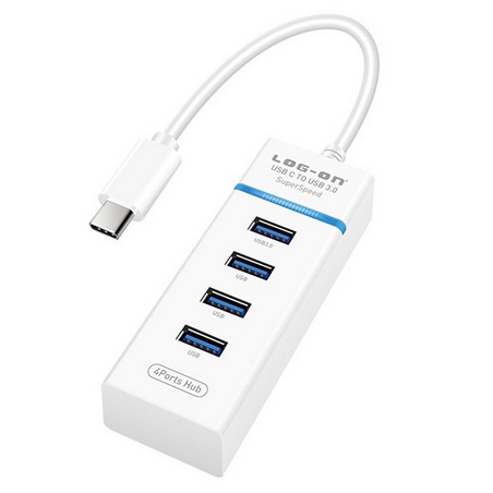 ITSTORE USB C HUB LOGON 3.0 4port High Speed Power For Mac Windows Linux, 0.15 meter