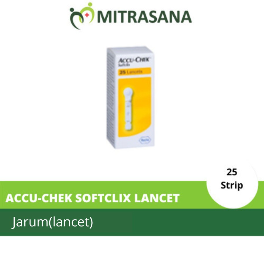 Accu-Chek Softclix Lancet / Jarum Cek Tes Gula Darah 25/100/200 Strip