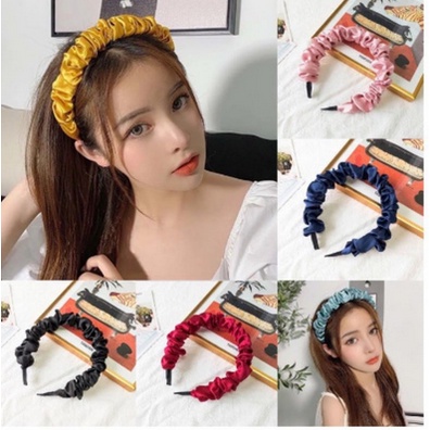 Bando Scrunchie Serut Satin Besar