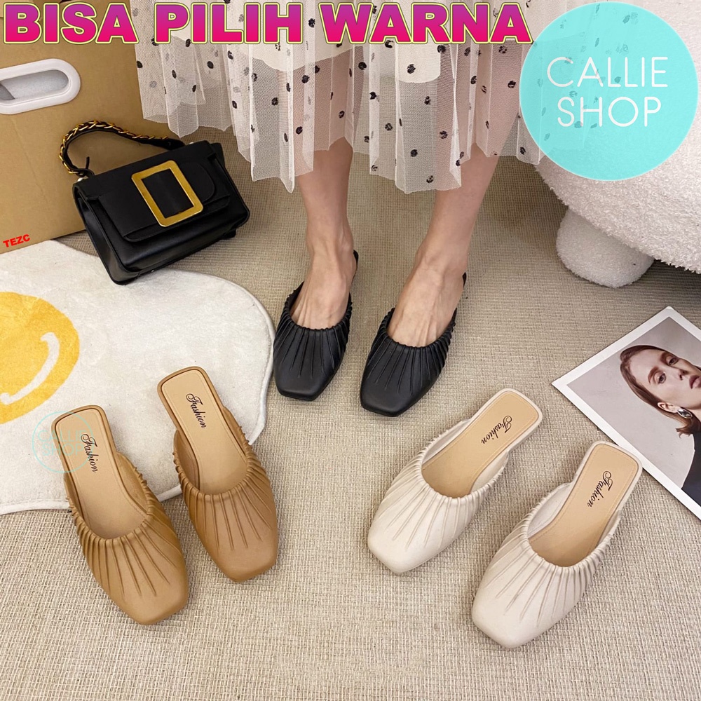 Sepatu Mule Wanita Bustong Elegan Jelly Alina 2029-C1 BUSJRM