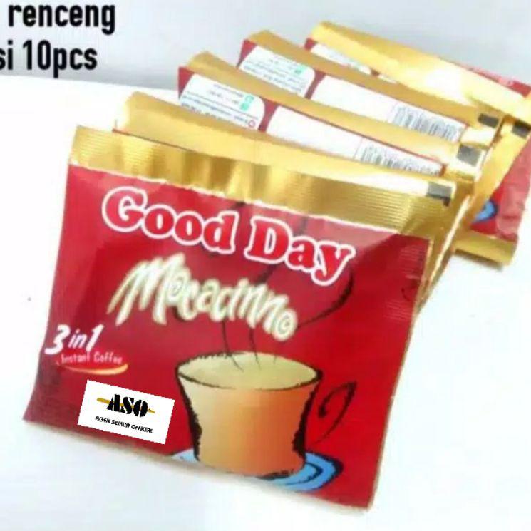 

PAKET LENGKAP>>> GOOD DAY MOCCACINO sachet 20 gram Renceng ( ISI 10 )