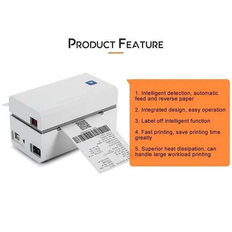 Printer Thermal Mini Stiker Label Thermal Printer POS USB 80mm - CC330 - White