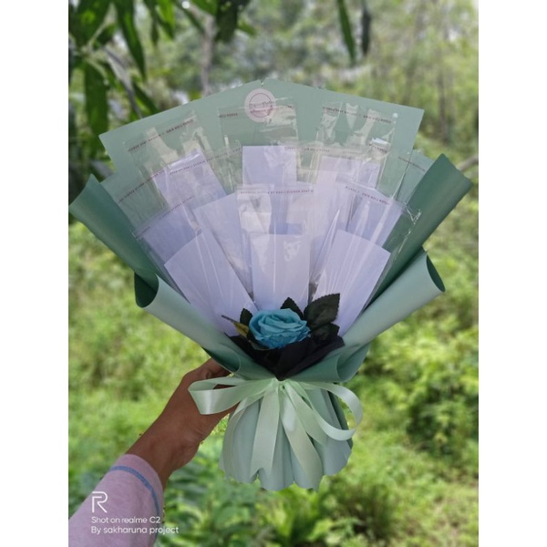 TANPA PO (Free greeting card& request warna kerta) kerangka bucket uang 5-10 lembarbucket uang/bucke