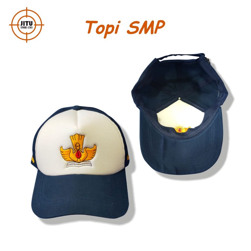 TOPI SEKOLAH SD SMP SMA KUALITAS PREMIUM CUSTOM BORDIR NAMA