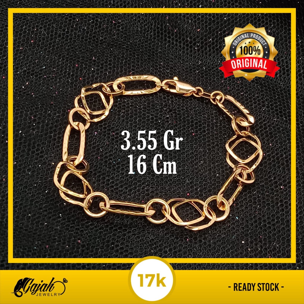 Gelang Emas 17K - 3.55 Gr Kadar 750 - 4520