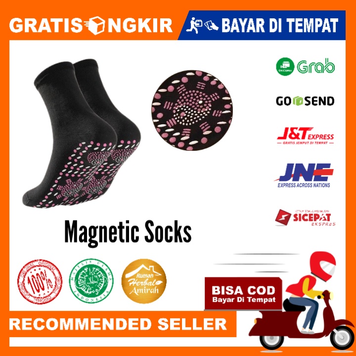 Kaos Kaki Magnetic terapi kesehatan Original pelancar darah beku pemanas penghangat telapak kaki 1 pasang isi 2 pcs