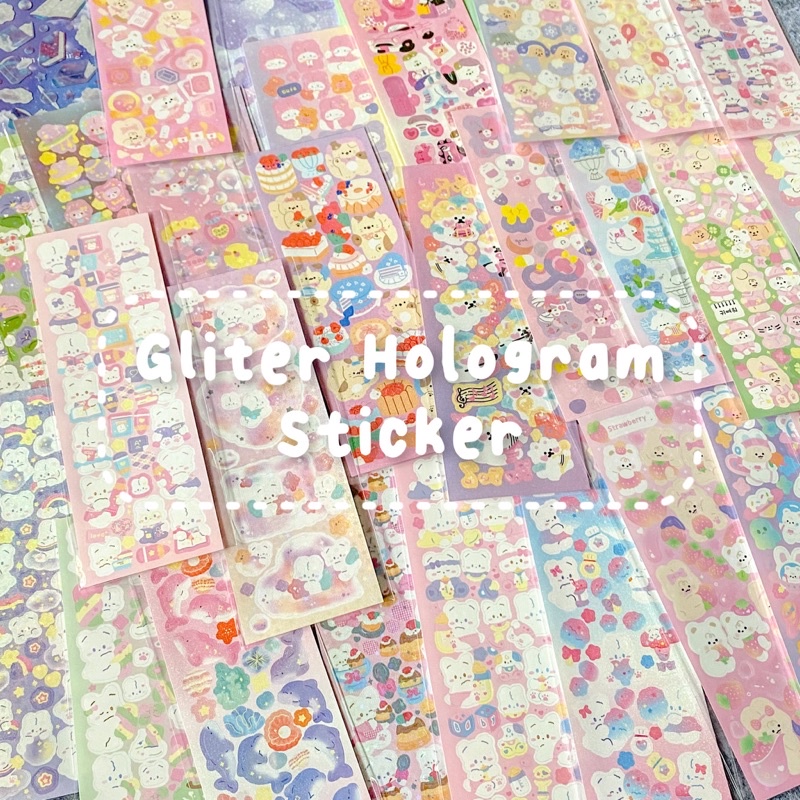 

Cute Glitter Sticker Hologram | Sticker Hologram | Sticker Glitter | Sticker Blink Blink | Cute Glitter Sticker