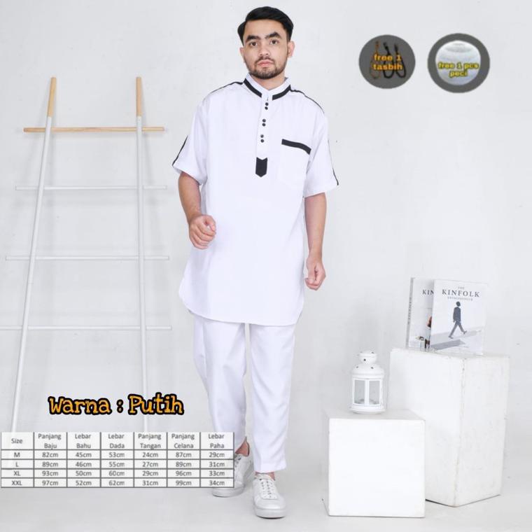 BEST PRODUCT Setelan koko / Stelan muslim / Baju Sholat Pria / Pakaian Muslim Pria / Setelan dewasa 