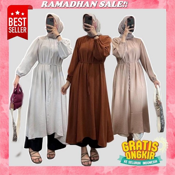 (Model Terbaru) Size S-M,L,Xl,Xxl / Gamis Tasya Premium Silk Kebaya Kekinian Remaja 2023 / Gamis Kon