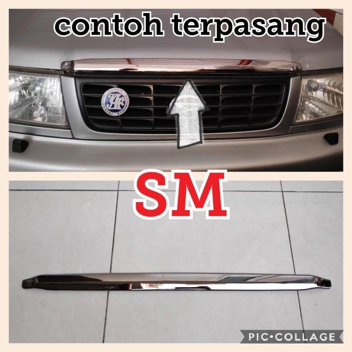 Terlaris Hood List Kijang Kapsul Expo 1997-2004 Lis Kap Mesin Black Chrome