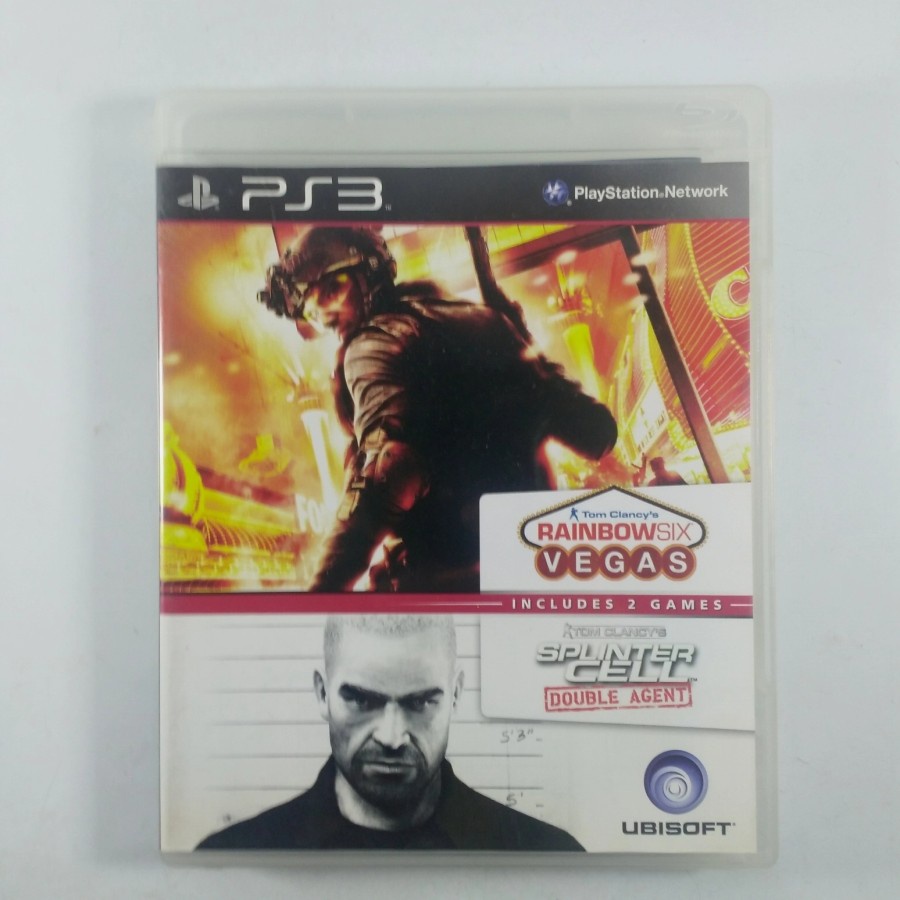 BD PS3 Kaset Game Rainbow six Vegas & Splintercell Double Agent