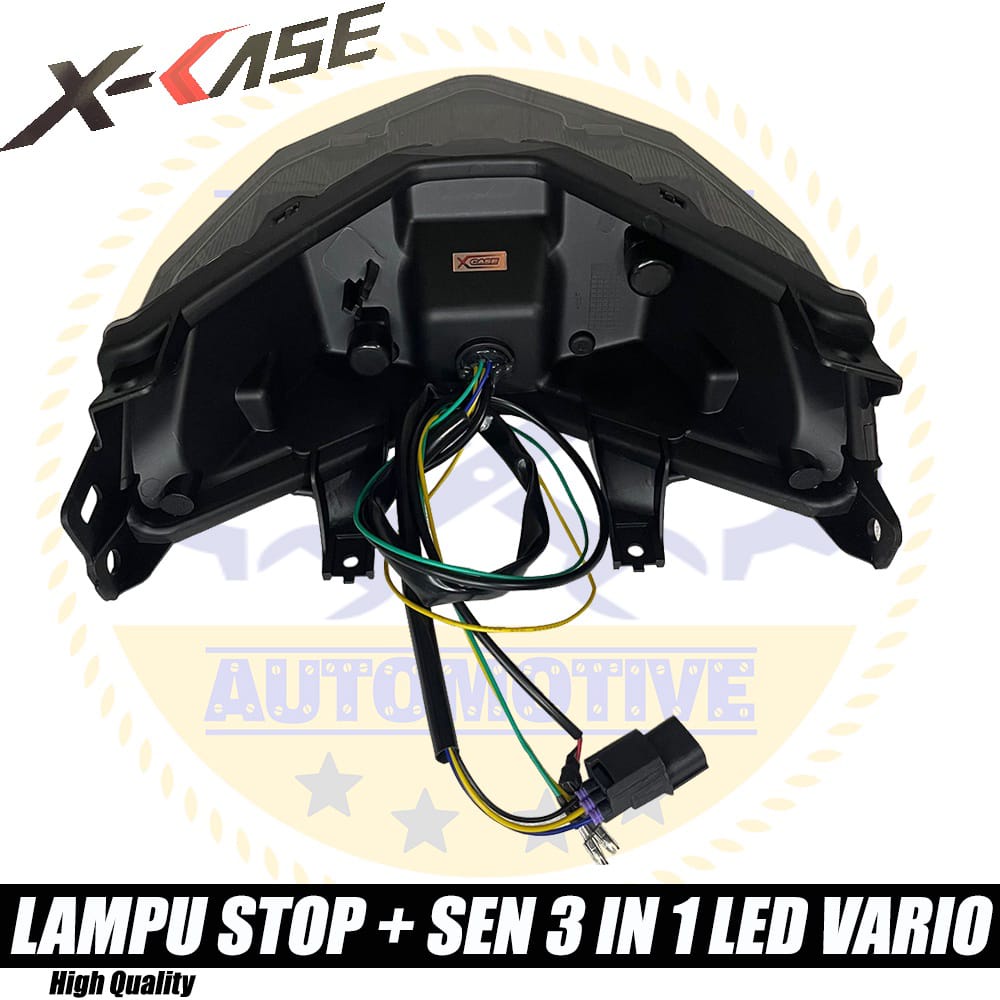 Lampu rem stoplamp led running 8 mode vario led new 2018 - 2023 fullset batok mika smoke soket PNP