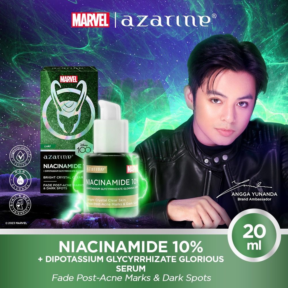 AZARINE x MARVEL Niacinamide 10% + Dipotassium Glycyrrhizate Glorious Serum 20ml