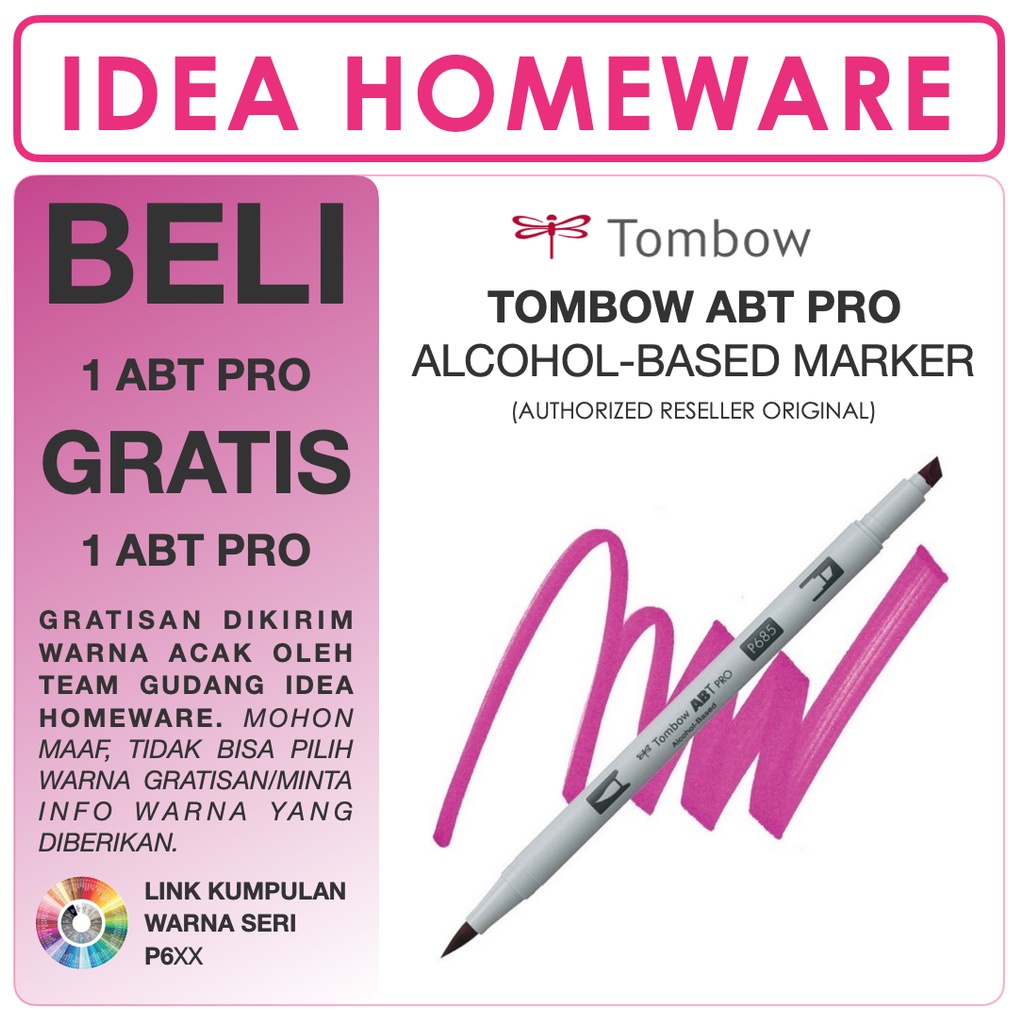 

Tombow ABT PRO Dual Brush Pen Alcohol Base Satuan - 03