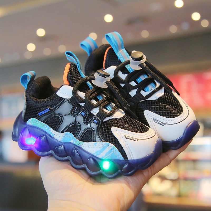 Sepatu Led Anak Sneakers Anak Import Size 21-30 / Free Dus