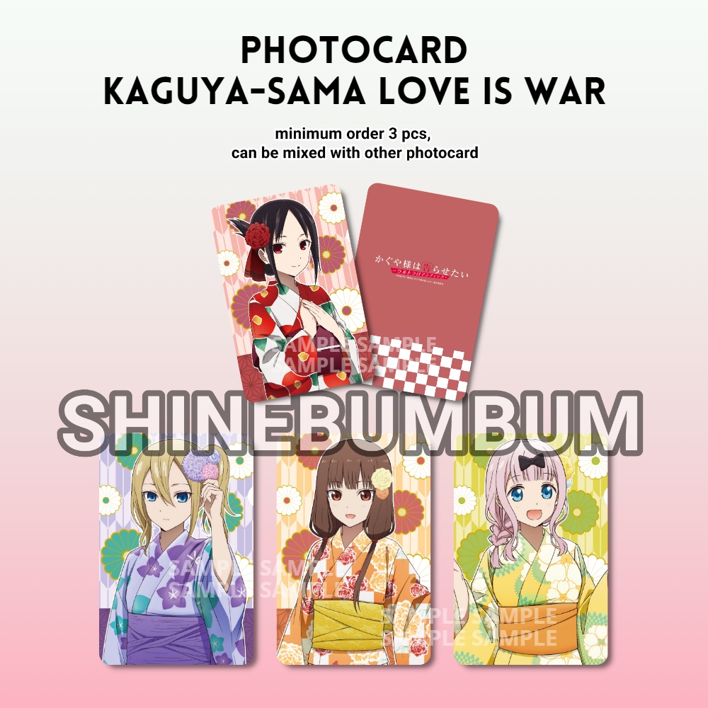 Photocard Kaguya-sama Love is War (2 sisi)