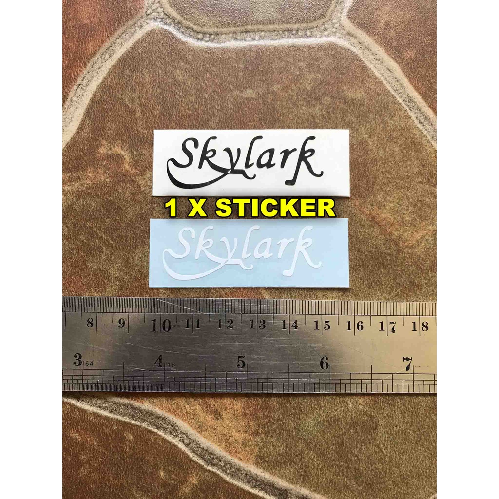 Sticker Logo Tulisan Skylark Headstock Gitar Stratocaster Les Paul Telecaster Model Superstrat Lp Sg