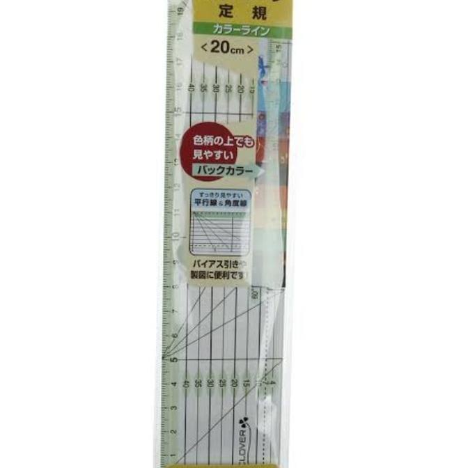 

Sx464 Clover Patchwork Ruler 20Cm- Penggaris Patchwork Quilting
