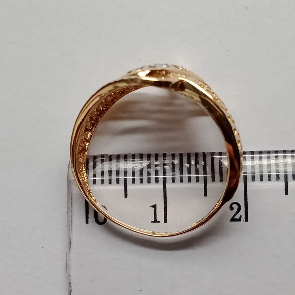 Cincin Emas 17K - 2.5 Gr Kadar 750 - 4377