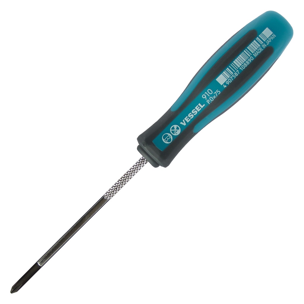 MEGADORA Thin Shank Screwdriver - Obeng Vessel 910 Plus PH0x75 mm