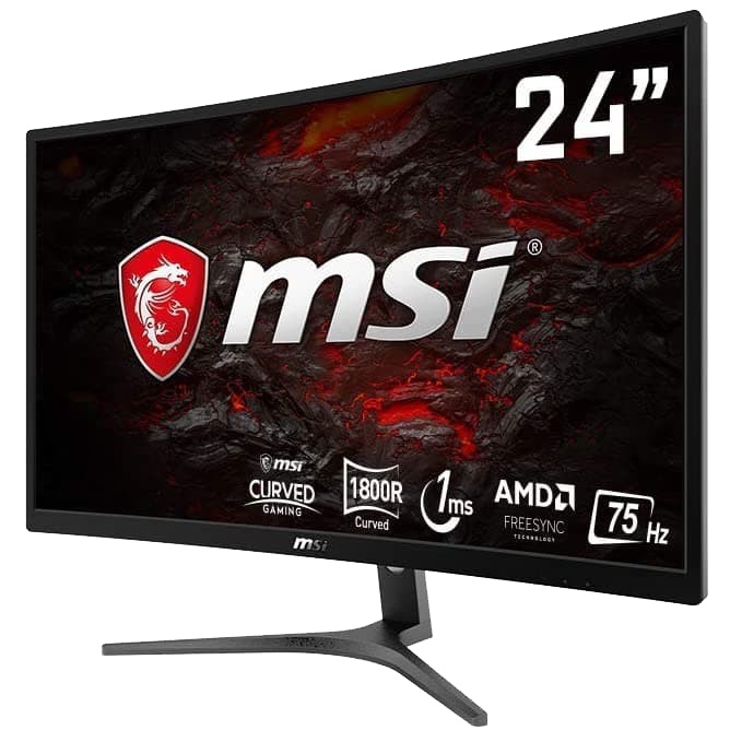 LED MSI G241VC 24&quot; Curved Gaming Monitor 1080p FHD 75Hz 1ms